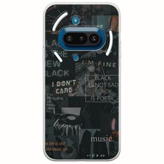 Aesthetic Black Nothing Phone (3a) 5G Flexible TPU (Διάφανη Σιλικόνη)
