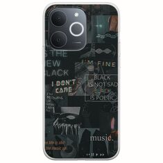 Aesthetic Black Realme Note 70T Flexible TPU (Διάφανη Σιλικόνη)