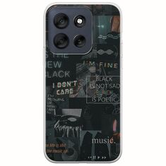 Aesthetic Black Motorola Moto G56 5G Flexible TPU (Διάφανη Σιλικόνη)