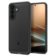μαύρη θήκη spigen A37 rugged armor carbon design