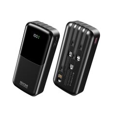power bank wk wp66 20000mah Black με καλώδια