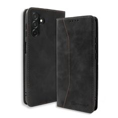 Θήκη Bodycell PU Leather Book Samsung Galaxy A37 5G Black μπροστινή όψη