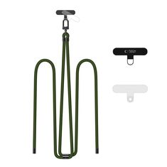 Tech-Protect C7S Rope Crossbody Strap Hunter Green Black κορδόνι κινητού
