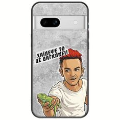Θήκη Epic Quotes - Δε Δαγκάνει! Google Pixel 7a 5G Black TPU (Μαύρη Σιλικόνη)