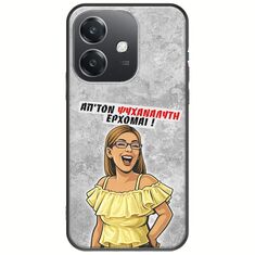 Θήκη Epic Quotes - Από τον ψυχαναλυτή έρχομαι Oppo A40 Black TPU (Μαύρη Σιλικόνη)