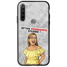 Θήκη Epic Quotes - Από τον ψυχαναλυτή έρχομαι Xiaomi Redmi Note 8T Groove TPU (Tempered Glass και TPU)