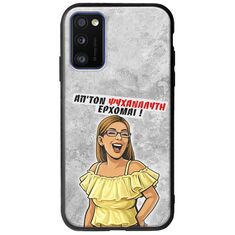 Θήκη Epic Quotes - Από τον ψυχαναλυτή έρχομαι Samsung Galaxy A41 Groove TPU (Tempered Glass και TPU)