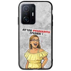 Θήκη Epic Quotes - Από τον ψυχαναλυτή έρχομαι Xiaomi 11T / 11T Pro Groove TPU (Tempered Glass και TPU)