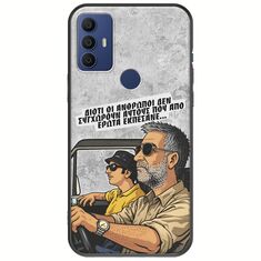 Θήκη Epic Quotes - Από Έρωτα Εκπέσανε TCL 305 / 306 / 30E / 30SE Black TPU (Μαύρη Σιλικόνη)