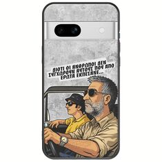 Θήκη Epic Quotes - Από Έρωτα Εκπέσανε Google Pixel 7a 5G Black TPU (Μαύρη Σιλικόνη)