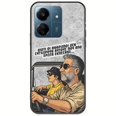 Θήκη Epic Quotes - Από Έρωτα Εκπέσανε Xiaomi Redmi 13C Black TPU (Μαύρη Σιλικόνη)