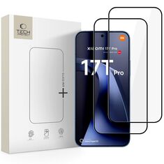 Tech-Protect Supreme 2-Pack Tempered Glass Xiaomi 17T Pro Black εμπρόσθια όψη