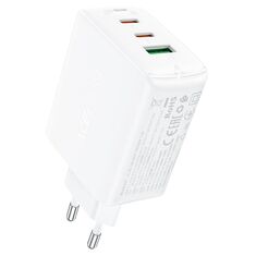 Acefast GaN Fast Charger 65W White με 2 USB-C και USB-A
