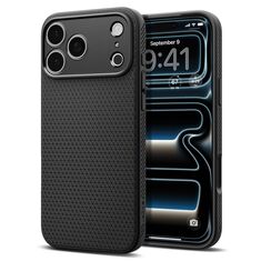 Θήκη Spigen Liquid Air Matte Black για iPhone 17 Pro και iPhone 18 Pro