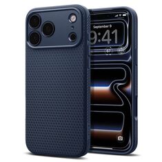 Θήκη Spigen Liquid Air Navy Blue για iPhone 17 Pro και iPhone 18 Pro