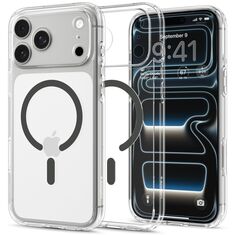Θήκη Spigen Ultra Hybrid MagFit Clear Graphite για iPhone 17 Pro και iPhone 18 Pro