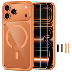 Θήκη Tech Protect MagOne MagSafe CC Cosmic Orange Clear για iPhone 17 Pro και iPhone 18 Pro