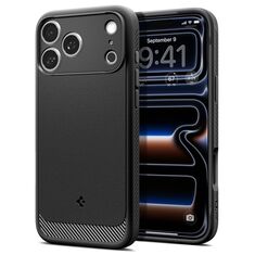 Θήκη Spigen Rugged Armor MagFit Matte Black για iPhone 17 Pro και iPhone 18 Pro
