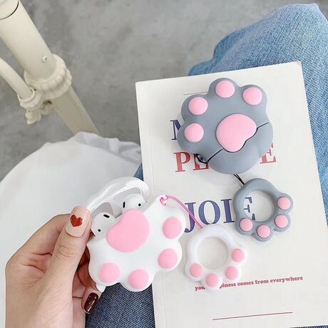 Θήκες AirPods 1 / 2 - Cat Paw Grey για προστασία και κομψό στυλ