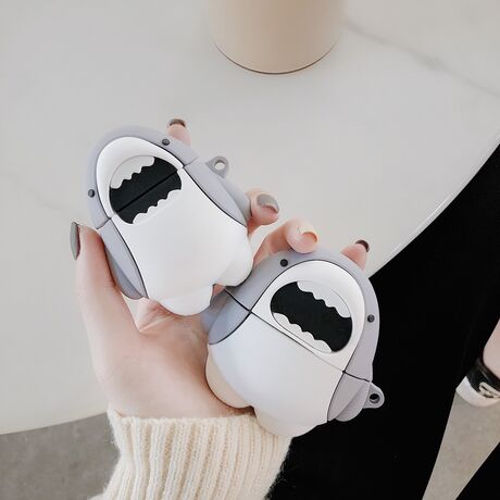 Ανθεκτική θήκη σιλικόνης AirPods 3 με παιχνιδιάρικο σχέδιο καρχαρία