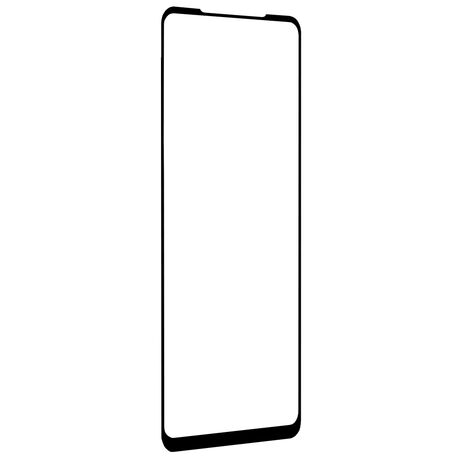 Techsuit Full Cover / Full Glue Glass - Μαύρο προστατευτικό γυαλί για Samsung Galaxy A21s σε κοντινή λήψη