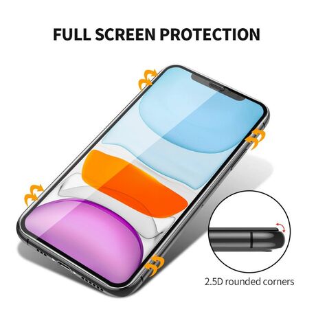 Κοντινό πλάνο του Zifriend 3D Premium Glass με τέλεια εφαρμογή στο Vivo Y21s