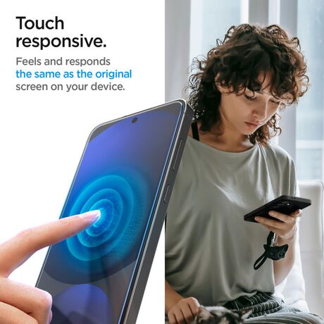 Tempered Glass Spigen GLAS.tR EZ Fit 2 Pack Samsung Galaxy A56 5G / S24 FE 5G -5