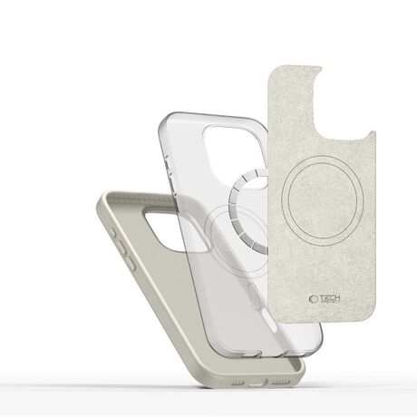 Θήκη Κινητού  Tech Protect iPhone 16 Pro Max Silicone Pure Magsafe - Cosmic Latte-2