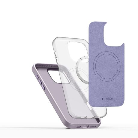 Θήκη κινητού Tech Protect iPhone 16 Pro Silicone Pure Magsafe - Mauve-2