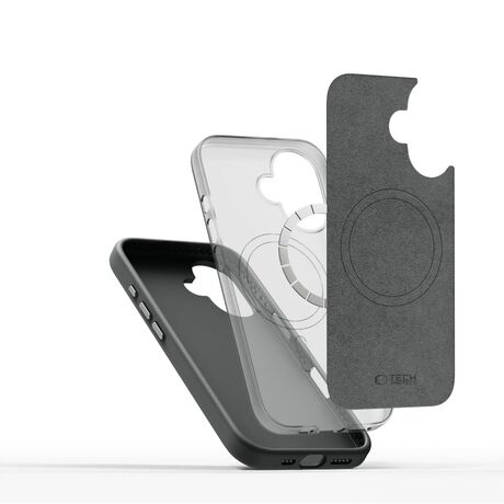 Θήκη Tech Protect iPhone 16 Silicone Pure Magsafe - Glay-1