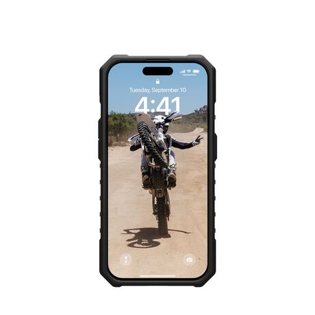 Θήκη UAG Pathfinder MagSafe για iPhone 15 Pro - Μαύρη Μπροστινή Όψη