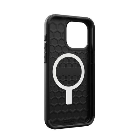 Θήκη iPhone 15 Pro  UAG Civilian - Πίσω Όψη με Μαύρο Χρώμα