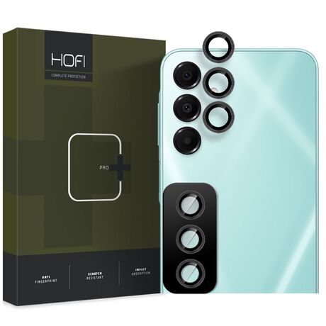 Hofi Pro+ Camera Camring Cover για Samsung Galaxy S24 FE σε μαύρο, λεπτομερής όψη.