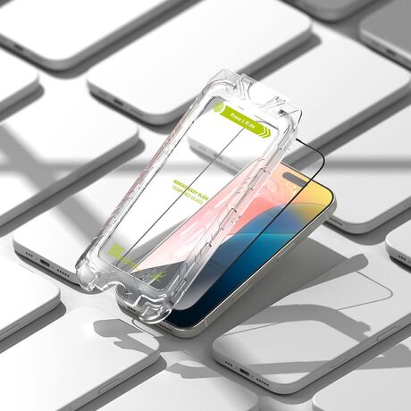 Αντιδαχτυλική επικάλυψη του Ringke Tempered Glass Easy Slide για iPhone 16 Pro