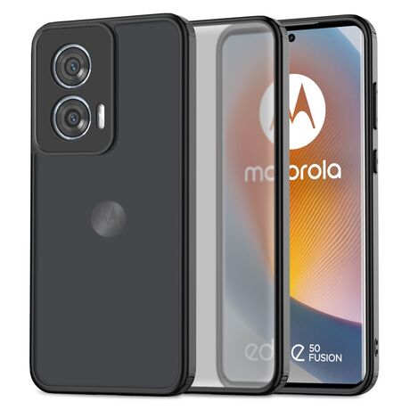 Θήκη Tech Protect Magmat Matte Black - Εμπρόσθια όψη Motorola Edge 50 Fusion 5G