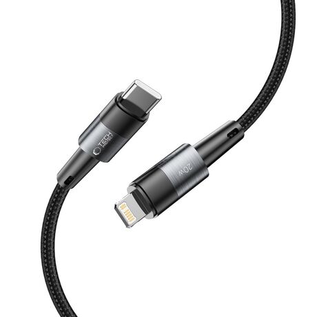 Κοντινή λήψη του Tech Protect καλωδίου USB-C σε Lightning με υποστήριξη PD20W