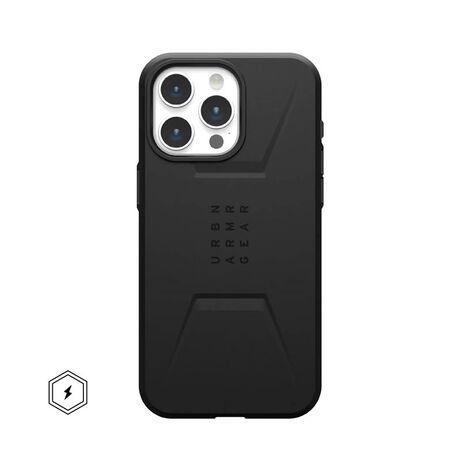 Θήκη UAG Civilian MagSafe τοποθετημένη σε iPhone 15 Pro MaxΧρώμα