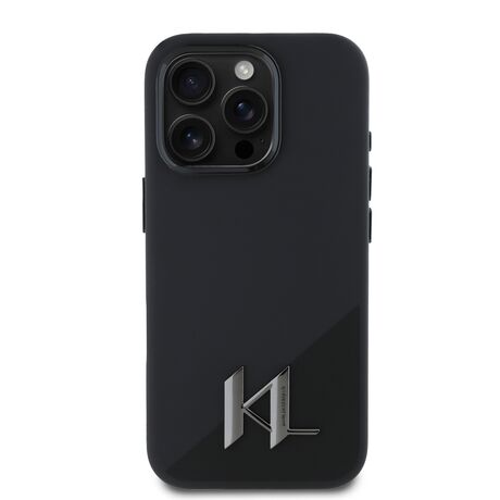 Πίσω όψη θήκης Karl Lagerfeld iPhone 16 Pro Max - Λεπτομέρεια Shadow Logo