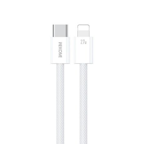 Καλώδιο WK i6 WDC-21 USB-C σε Lightning 27W 1m - Λευκό