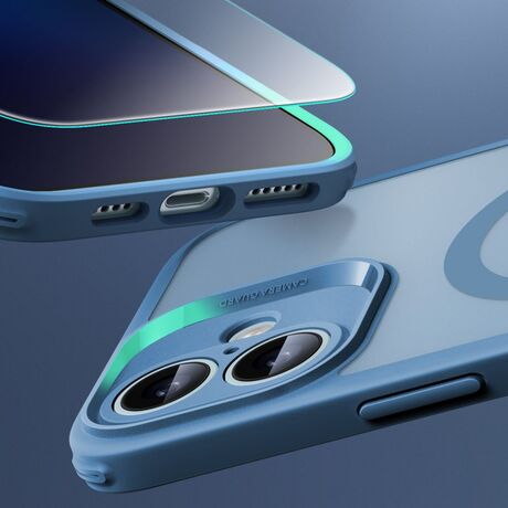 Προστατευτικό οθόνης  από το σετ ESR Classic Pro για iPhone 16 σε Frosted Blue