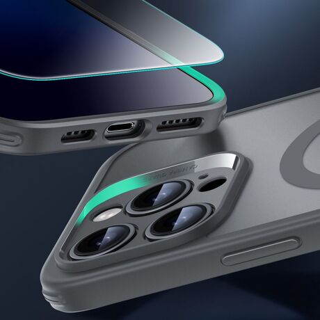 Προστατευτικό οθόνης για το iPhone 16 Pro από το σετ ESR Classic Pro σε Frosted Grey