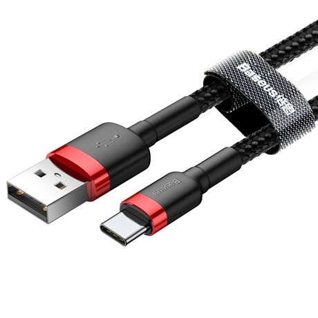 aseus καλώδιο 3A QC3.0 μαύρο/κόκκινο