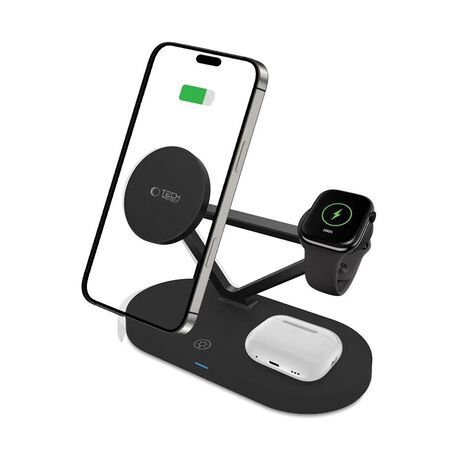 Tech-Protect QI15W-A41 3in1 Magnetic Magsafe Wireless Charger -