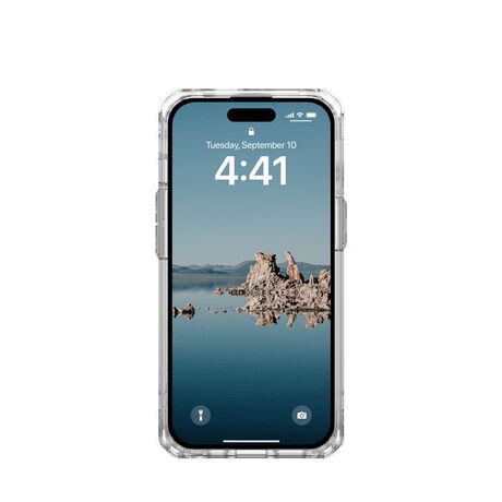Λεπτομέρεια πλάτης της θήκης UAG Plyo MagSafe Ice/White για iPhone 15 Pro