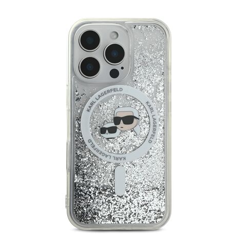 Πίσω όψη θήκης Karl Lagerfeld με λαμπερό Liquid Glitter