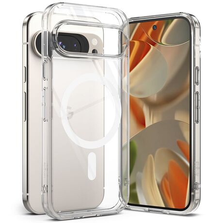 ήκη Ringke Fusion Magnetic MagSafe σε Pixel 9 - Διάφανη με λεπτό σχεδιασμό.