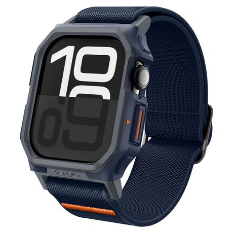 Θήκη Spigen Lite Fit Pro Navy Blue για Apple Watch 10 (46mm) με κομψό σχεδιασμό.