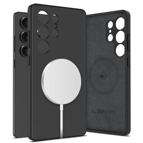 Tech Protect Liquid Silicone μαύρη θήκη για Samsung Galaxy S25 Ultra 5G