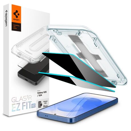 Privacy Screen Protector Spigen για Samsung S24/S25 – Αντιχαρακτικό & αντικραδασμικό