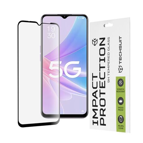 Oppo A78 5G με Techsuit Tempered Glass – Πλήρης προστασία και κάλυψη 9H